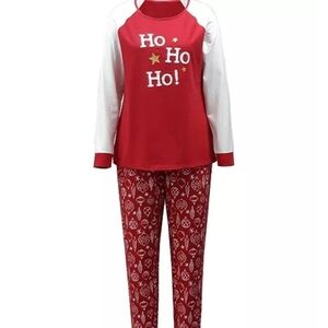 Womens Red And White Christmas Family Pajamas Size XS